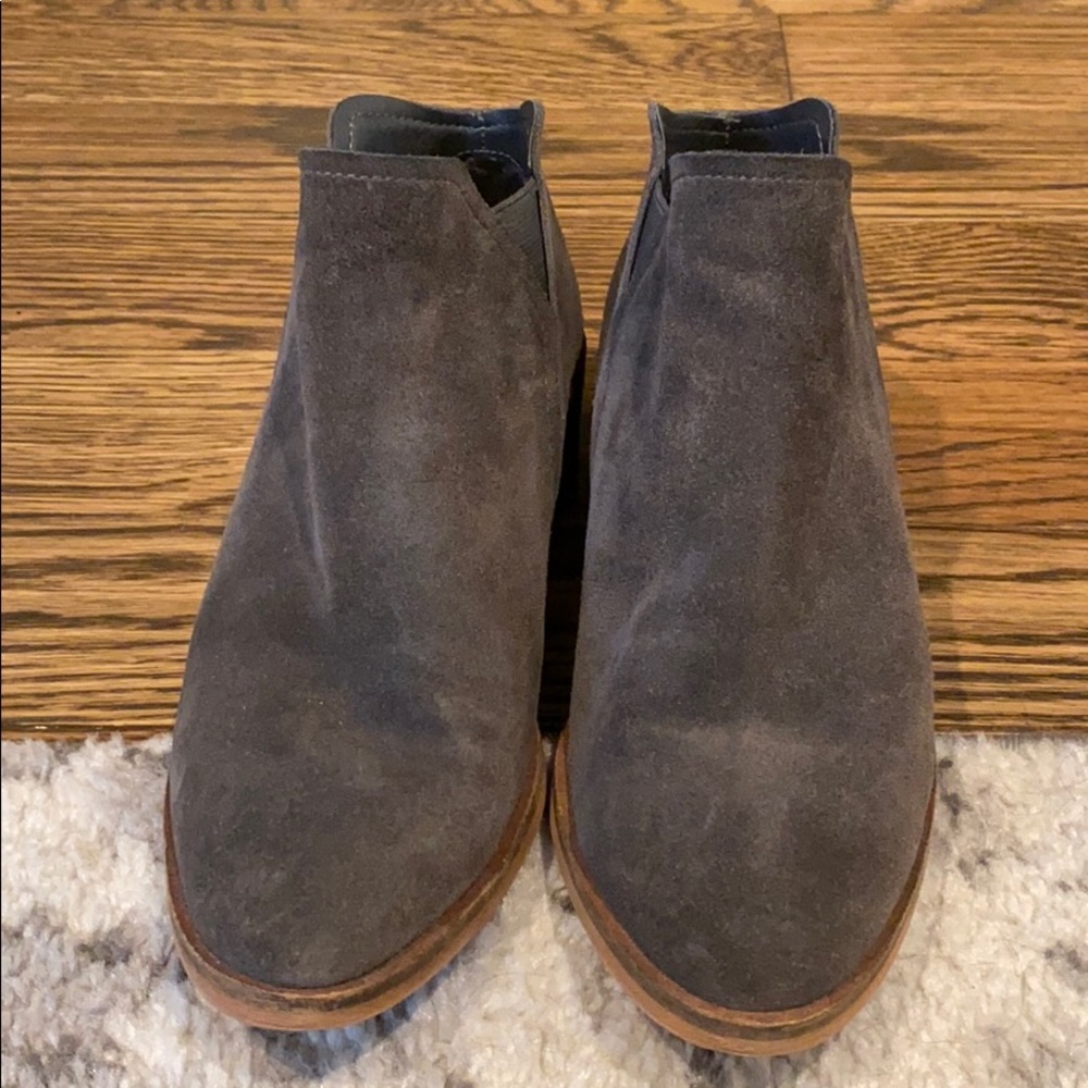 Dolce Vita Grey Suede Booties